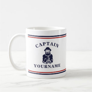 Personalisierte Tasse des Nautic Old Scruff Captai