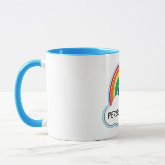 Personalisierte Tasse des REGENBOGENS | (Links)