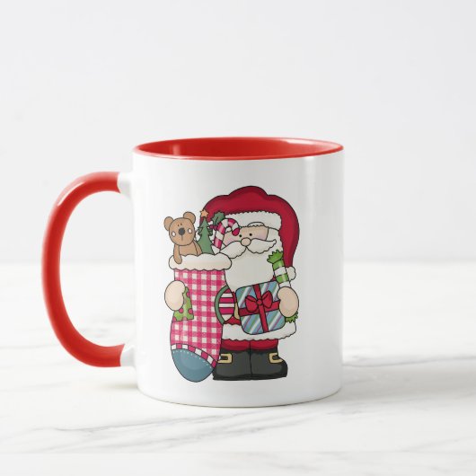 Personalisierte Tasse des Weihnachtsmanns (Links)
