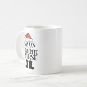 Personalisierte Tasse des Weihnachtsmeisters (Vorderseite Links)