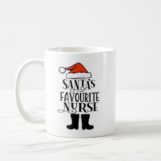Personalisierte Tasse des Weihnachtsmeisters (Links)