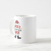 Personalisierte Tasse des Weihnachtsmeisters (Vorderseite Links)