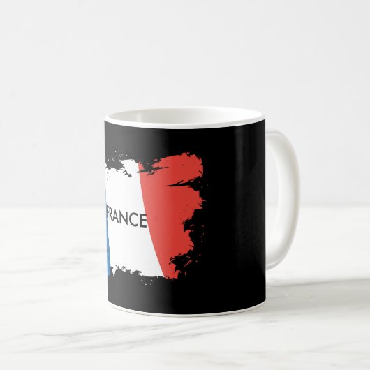 Personalisierte Tasse Frankreich-Flagge (VorderseiteRechts)