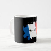 Personalisierte Tasse Frankreich-Flagge (Vorderseite Links)