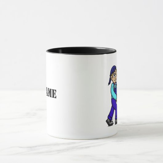Personalisierte Tasse für Abfallsammelgeräte (Zentrum)