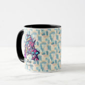 Personalisierte Tasse für Abstrakte geometrische M (Vorderseite Links)