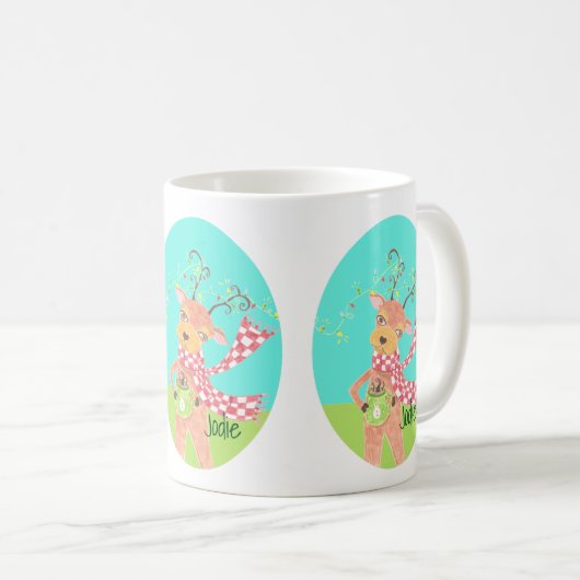 Personalisierte Tasse für den Urlaub - Rentiere (VorderseiteRechts)