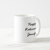 Personalisierte Tasse für die Altersversorgung, je (VorderseiteRechts)