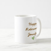 Personalisierte Tasse für die Altersversorgung, je (VorderseiteRechts)