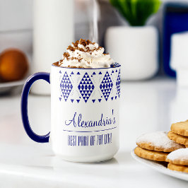Personalisierte Tasse für geometrische Dreiecke