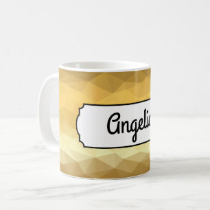 Personalisierte Tasse für geometrische goldene Wir