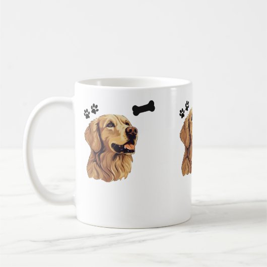 Personalisierte Tasse für Haustiere, Mama für Hund (Links)