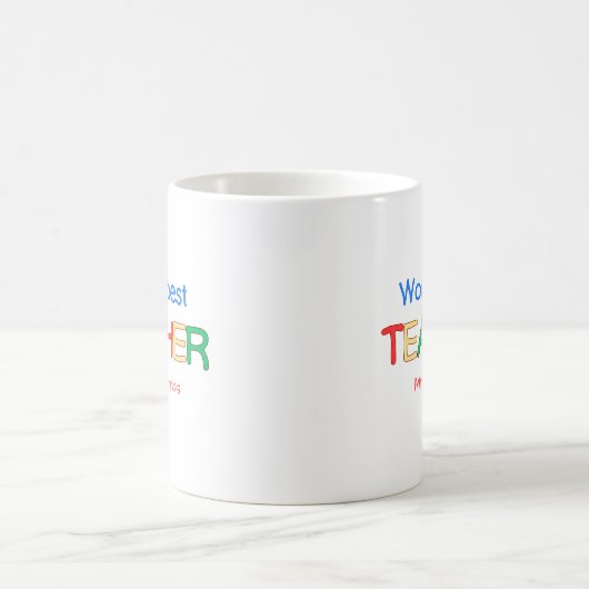 Personalisierte Tasse für Lehrer (Mittel)