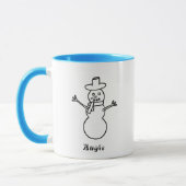 Personalisierte Tasse für Snowboarder (Links)