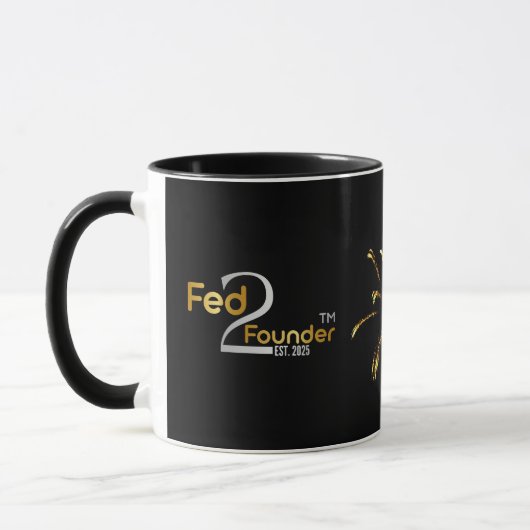 Personalisierte Tasse "Gefüttert2Founder" (Links)
