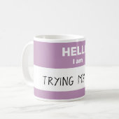 Personalisierte Tasse "Hello I Am" (Vorderseite Links)