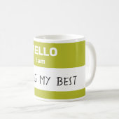 Personalisierte Tasse "Hello I Am" (VorderseiteRechts)