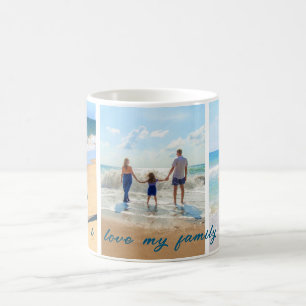 Personalisierte Tasse Ihrer Familienfotografie