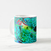 Personalisierte Tasse in den Blues (Vorderseite Links)