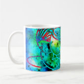Personalisierte Tasse in den Blues (Links)