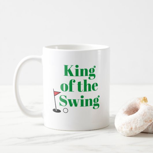 Personalisierte Tasse "King of the Swing" (Mit Donut)