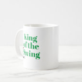 Personalisierte Tasse "King of the Swing" (Vorderseite Links)
