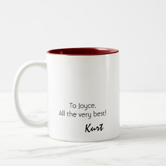 Personalisierte Tasse Kurt Bestor (Links)