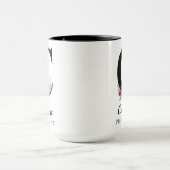 Personalisierte Tasse mit Blumenmonogramm als Gesc (Zentrum)