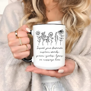 Personalisierte Tasse mit eigener Nachricht als Ge