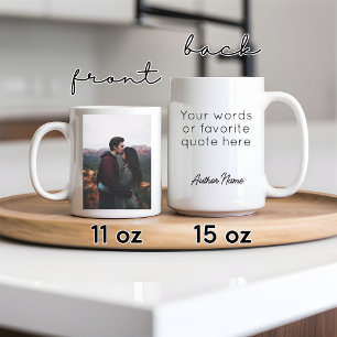 Personalisierte Tasse mit Foto und Namen, Valentin