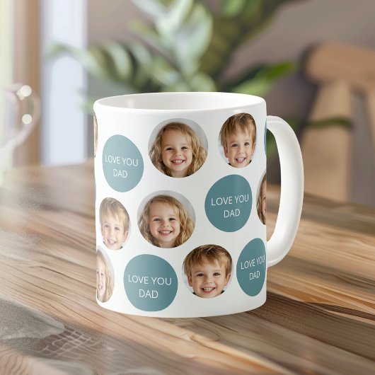 Personalisierte Tasse mit zwei Fotos | Ich Liebe S