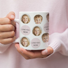 Personalisierte Tasse mit zwei Fotos | Ich Liebe S