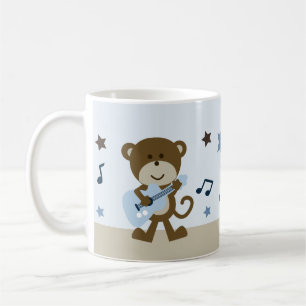 Personalisierte Tasse "Monkey Rockstar/Music" Ador