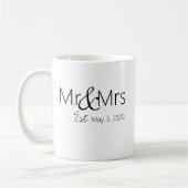 Personalisierte Tasse "Mr. & Mrs." (Links)