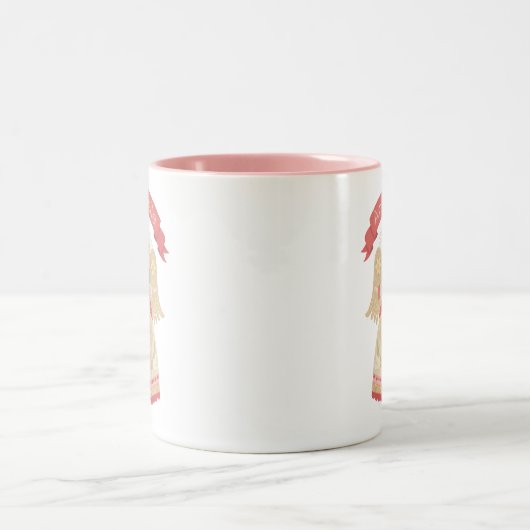 Personalisierte Tasse Pink Angel (Mittel)