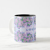 Personalisierte Tasse Pretty Little Flowers (Vorderseite Links)