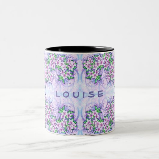 Personalisierte Tasse Pretty Little Flowers (Mittel)