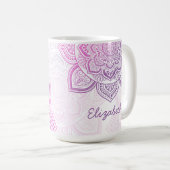 Personalisierte Tasse Rosaline Mandala 0,44 l (VorderseiteRechts)