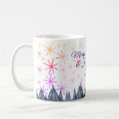 Personalisierte Tasse Schneeflocken (Links)