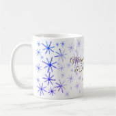 Personalisierte Tasse Schneeflocken (Links)