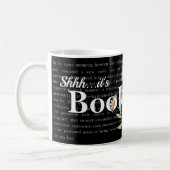 Personalisierte Tasse "Shhh...it's Book Time" (Links)
