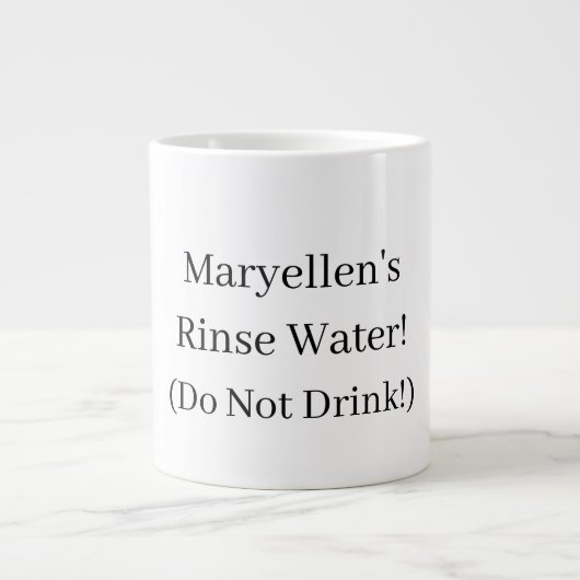Personalisierte Tasse "Spülwasser" für Künstler (Vorderseite)
