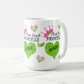 Personalisierte Tasse Veganer Princess - vegane Ta (VorderseiteRechts)