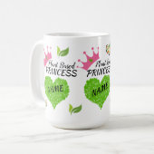 Personalisierte Tasse Veganer Princess - vegane Ta (Vorderseite Links)