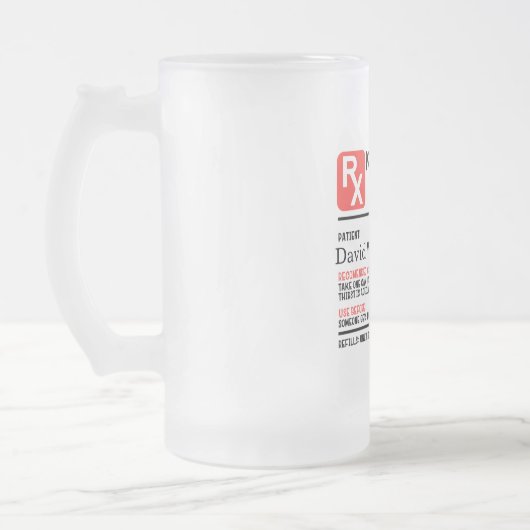 Personalisierte Tasse von Bier (Links)