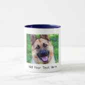 Personalisierte Tasse von Foto und Text (Zentrum)