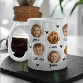 Personalisierte Tasse von Fotos mit drei Gesichtsp