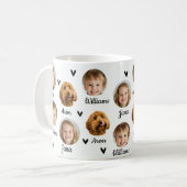 Personalisierte Tasse von Fotos mit drei Gesichtsp (Vorderseite Links)