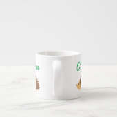 Personalisierte Tasse von Kindern mit kleinen Igel (Rückseite)