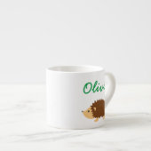 Personalisierte Tasse von Kindern mit kleinen Igel (Vorderseite Rechts)